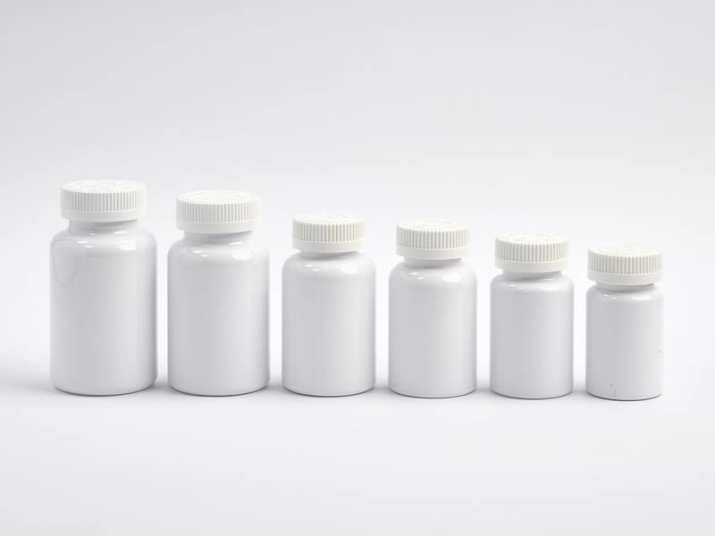 亮白塑膠廣口瓶